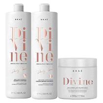 Kit BRAÉ Divine Anti Frizz Trio Treatment Salon (3 Produtos)