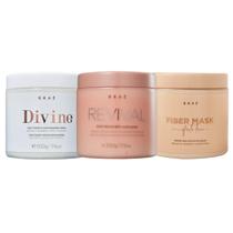 Kit Braé Divine Fiber Revival Cronograma Tripla ação (3 Produtos)