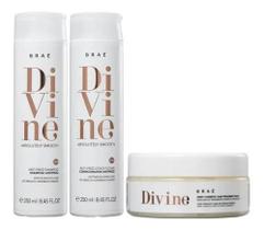 Kit Braé Divine Kit Shampoo 60ml + Condicionador 60ml + Máscara 60ml