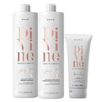 Kit Braé Divine - Shampoo 1L + Condicionador 1L + Leave in Ten in One 200g Kit Braé Divine - Shampoo 1L + Condicionador 1L + Leave in Ten in One 200g