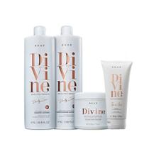 Kit Braé Divine Shampoo 1L + Condicionador 1L + Máscara 500g + Leave-In 200g