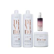 Kit Braé Divine - Shampoo 1lt + Condicionador 1lt + Máscara 500g + Beauty Sleep 100ml