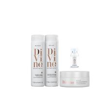 Kit Braé Divine - Shampoo 250ml + Condicionador 250ml + Máscara 200g + ampola 13ml