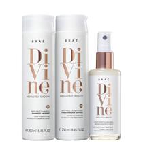 Kit Braé Divine - Shampoo 250ml + Condicionador 250ml + Máscara Líquida 60ml