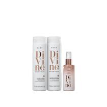 Kit Braé Divine - Shampoo 250ml + Condicionador 250ml + Shine Oil 60ml