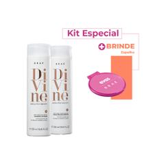 Kit Braé Divine Shampoo Condicionador e Espelho Colab (3 produtos)