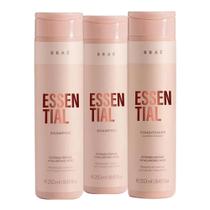 Kit Braé Essential 2x Shampoo 250ml, Condicionador 250ml (3 produtos)