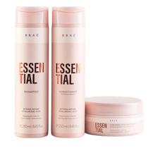 Kit Braé Essential Kit Shampoo Condicionador e Máscara Kit Braé Essential Kit Shampoo Condicionador e Máscara