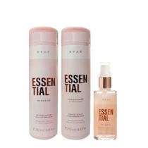 Kit Braé Essential Shampoo 250ml + Condicionador 250ml + Oil Blend 60ml