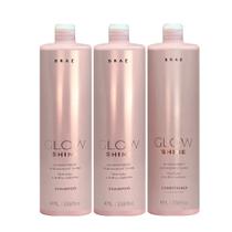 Kit Braé Glow Shine Shampoo Extra Litro (3 Produtos)