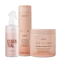Kit Brae Go Curly Essential Mask Hidratante (3 Produtos)