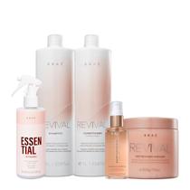 Kit Braé Revival Litro e Fluído Capilar Condicionante (5 produtos)