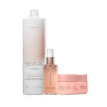 Kit Braé Revival - Shampoo 1L + Máscara 200g + Óleo Gorgeous Shine 60ml