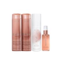 Kit Braé Revival - Shampoo 250ml + Condicionador 250ml + Leave-in 200ml + Shine Oil 60ml Kit Braé Revival - Shampoo 250ml + Condicionador 250ml + Leave-in 200ml + Shine Oil 60ml
