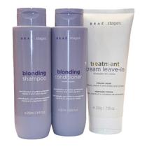 Kit Braé Stages Blonding - Shampoo 250ml + Condicionador 250ml + Leave-In 200g