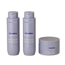 Kit Braé Stages Blonding Shampoo, Cond 250ml e Máscara 200g