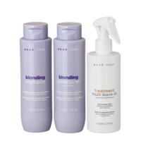 Kit Braé Stages Cabelos Loiros Shampoo 250ml + Condicionador 250ml + Leave In Multi Condicionante 260ml