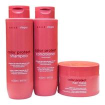 Kit Braé Stages Color Protect - Shampoo 250ml + Condicionador 250ml + Máscara 200g