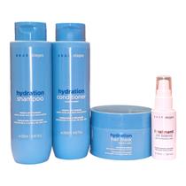 Kit Braé Stages Hydration - Shampoo 250ml + Condicionador 250ml + Máscara 200g + Óleo 35ml