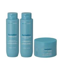 Kit Braé Stages Hydration - Shampoo 250ml + Condicionador 250ml + Máscara 200g Kit Braé Stages Hydration - Shampoo 250ml + Condicionador 250ml + Máscara 200g