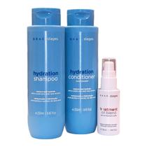 Kit Braé Stages Hydration - Shampoo 250ml + Condicionador 250ml + Óleo 35ml
