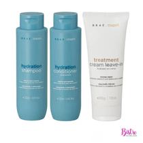 Kit Braé Stages Hydration - Shampoo 250ml + Condicionador 250ml + Treatment Cream Leave-In 200g
