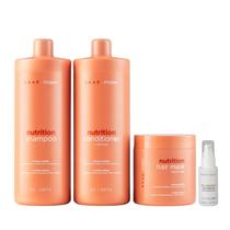kit Braé Stages Nutrition Shampoo 1L + Condicionador 1L + Máscara 500g + Óleo 35ml
