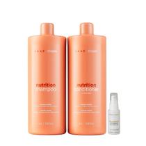 kit Braé Stages Nutrition Shampoo 1L + Condicionador 1L + Óleo 35ml