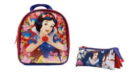 Kit Branca de Neve G Lancheira Térmica + Estojo Triplo