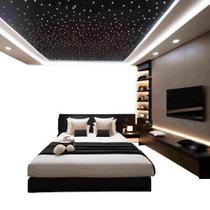 Kit Branco 200 Fibra Ótica Estrelado Efeito Iluminação Led