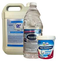 Kit Branqueador Sabão Azul 5lt Avarex 2lt Tira Manchas 450g Kit Branqueador Sabão Azul 5lt Avarex 2lt Tira Manchas 450g