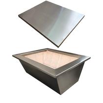 Kit Braseiro Inox 60x50 Tampa E Isolamento Térmico P/ Grill Kit Braseiro Inox 60x50 Tampa E Isolamento Térmico P/ Grill