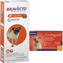 Kit Bravecto 4,5 a 10kg e Vermífugo Endogard 10kg Com 2 Comprimidos