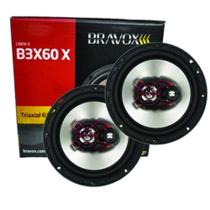 Kit Bravox Alto Falante 6" Triaxial 100W Linha X B3X60X Par