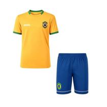 Kit Braziline Brasil Mini Craque - Infantil - Amarelo - 14