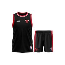 Kit Braziline Nba Chicago Bulls Mini - Infantil - Preto
