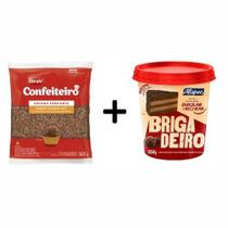 Kit brigadeiro para enrolar 950g alispec + confeito escamas 500g - harald