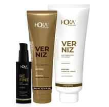 Kit Brilho Intenso Antifrizz Verniz + Bbcream Refine Hoka Kit Brilho Intenso Antifrizz Verniz + Bbcream Refine Hoka