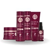 Kit Brilho Intenso e Maciez Quina Rosa Haskell 300ml