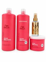 Kit Brillance Premium Hidratação Profunda Completa 4 Itens Shampoo 1L Condicionador 1L Máscara 500ml Óleo 100ml Kit Brillance Premium Hidratação Profunda Completa 4 Itens Shampoo 1L Condicionador 1L Máscara 500ml Óleo 100ml