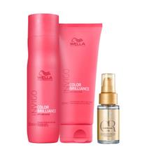 Kit Brilliance Shampoo, Cond e Oil Reflections 30ml - Wella