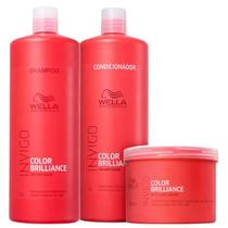 Kit Brilliance Shampoo, Condicionador e Máscara - Wella