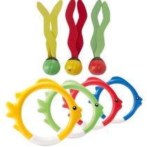 Kit brincadeira intex caça bandeiras + argolas piscina verão Kit brincadeira intex caça bandeiras + argolas piscina verão