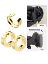 Kit Brinco Argola Piercing Pressão Falso Orelha Hélix Clip