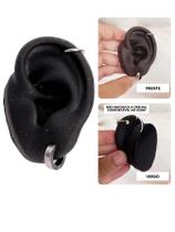Kit Brinco Argola Pressão Prata Piercing Cartilagem Fake Kit Brinco Argola Pressão Prata Piercing Cartilagem Fake