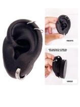 Kit Brinco Argola Pressão Prata Piercing Cartilagem Fake Kit Brinco Argola Pressão Prata Piercing Cartilagem Fake