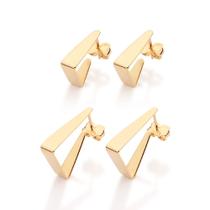 Kit Brinco Argolas Triangulares Rommanel 527490