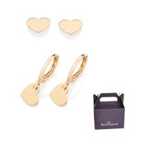 Kit Brinco Coração Banhado à Ouro Rommanel 527462