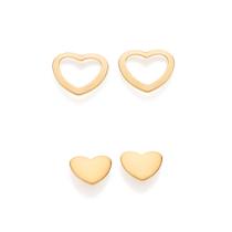Kit Brinco Corações Banhado a Ouro Rommanel 527629