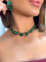 Kit Brinco e Colar Esmeralda Kelly